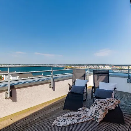 Ocean Sky- 3 Og, Maisonette, Balkon, Kamin * Olpenitz