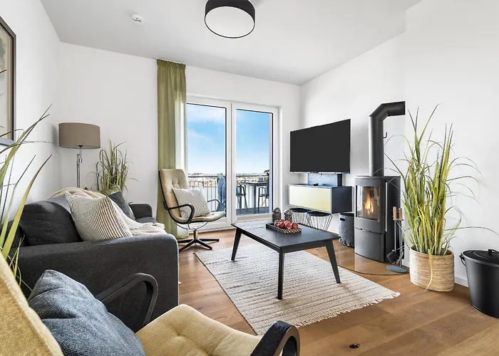 Ocean Sky- 3 Og, Maisonette, Balkon, Kamin